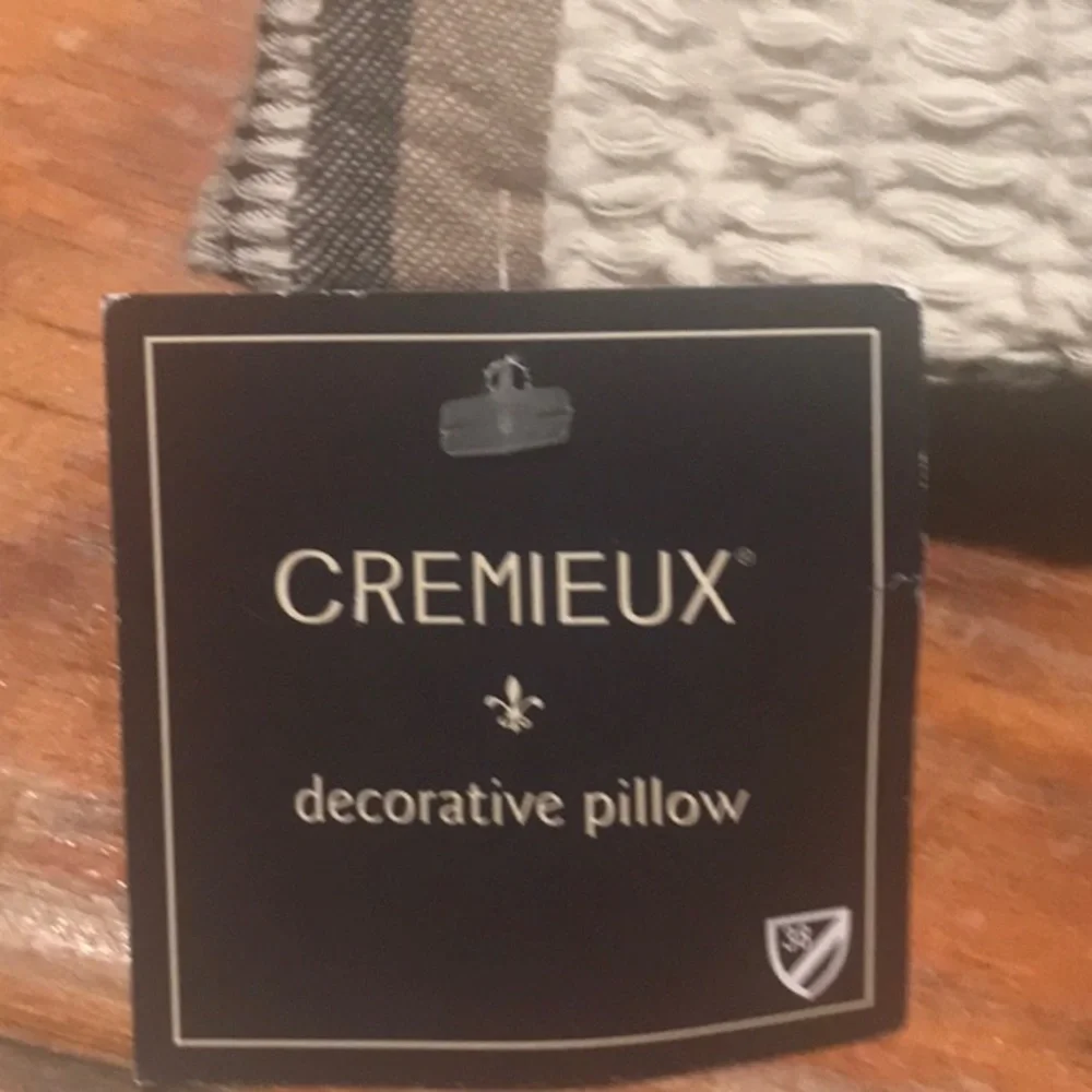 Cremieux decorative pillow, NWT